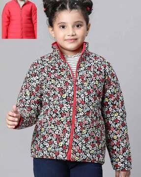 girls reversible puffer jacket