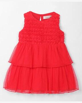 girls round-neck a-line dress