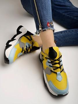 girls running lace-up sneakers