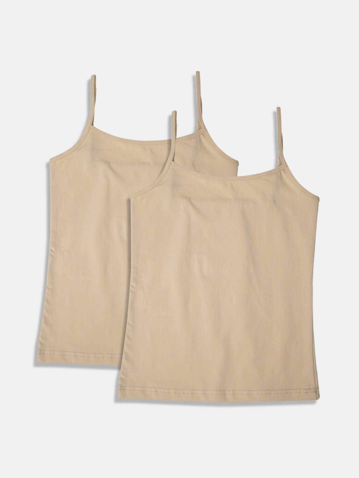 girls skin camisoles (pack of 2)