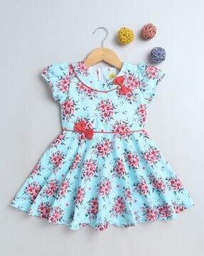 girls sleeveless fit and flare dress