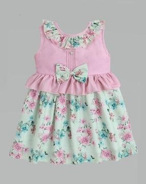 girls sleeveless fit and flare dress