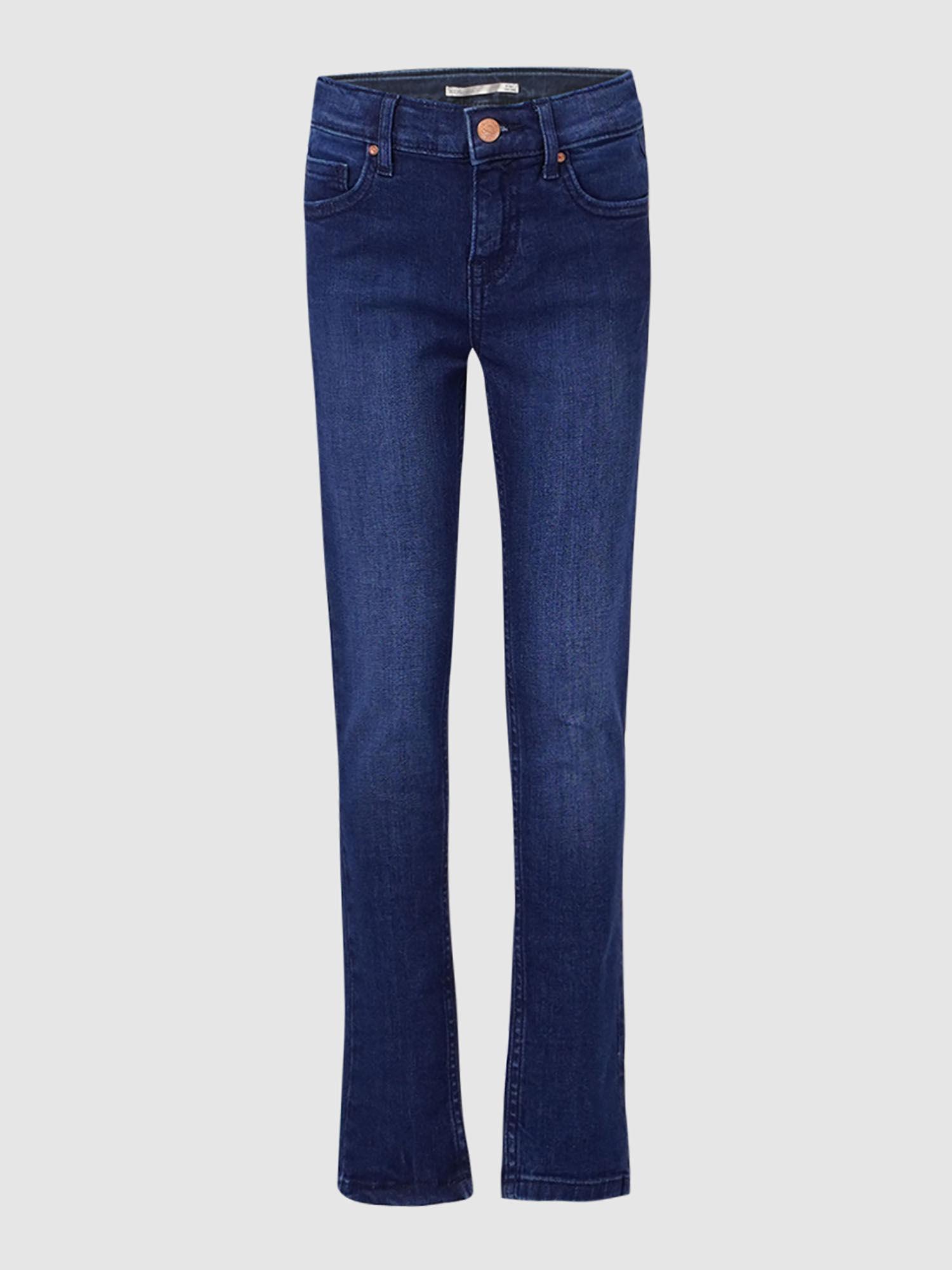 girls solid-plain blue jeans