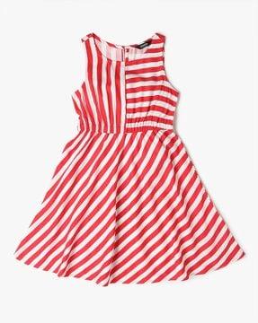 girls striped a-line dress