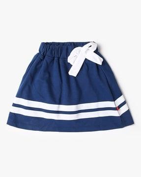 girls striped a-line skirt