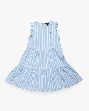 girls striped tiered dress