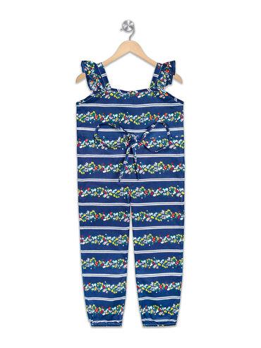 girls sugarhill print ruffle jumpsuit