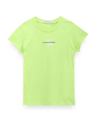 girls sustainable monogram t-shirt