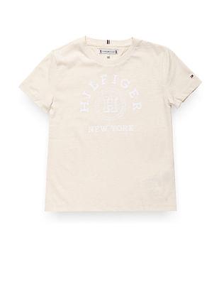 girls sustainable varsity t-shirt