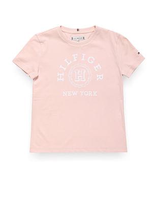 girls sustainable varsity t-shirt