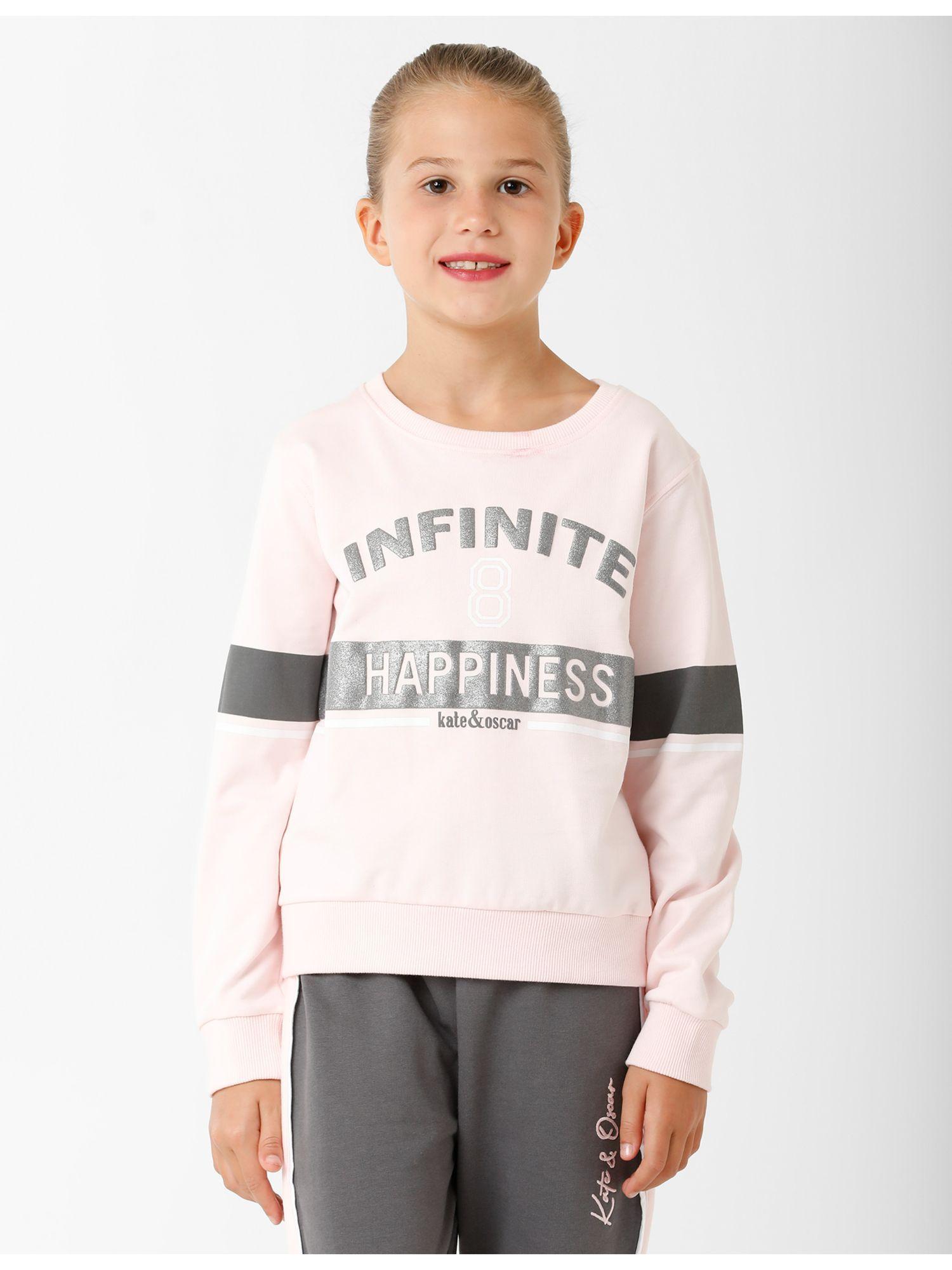 girls sweatshirt - pink