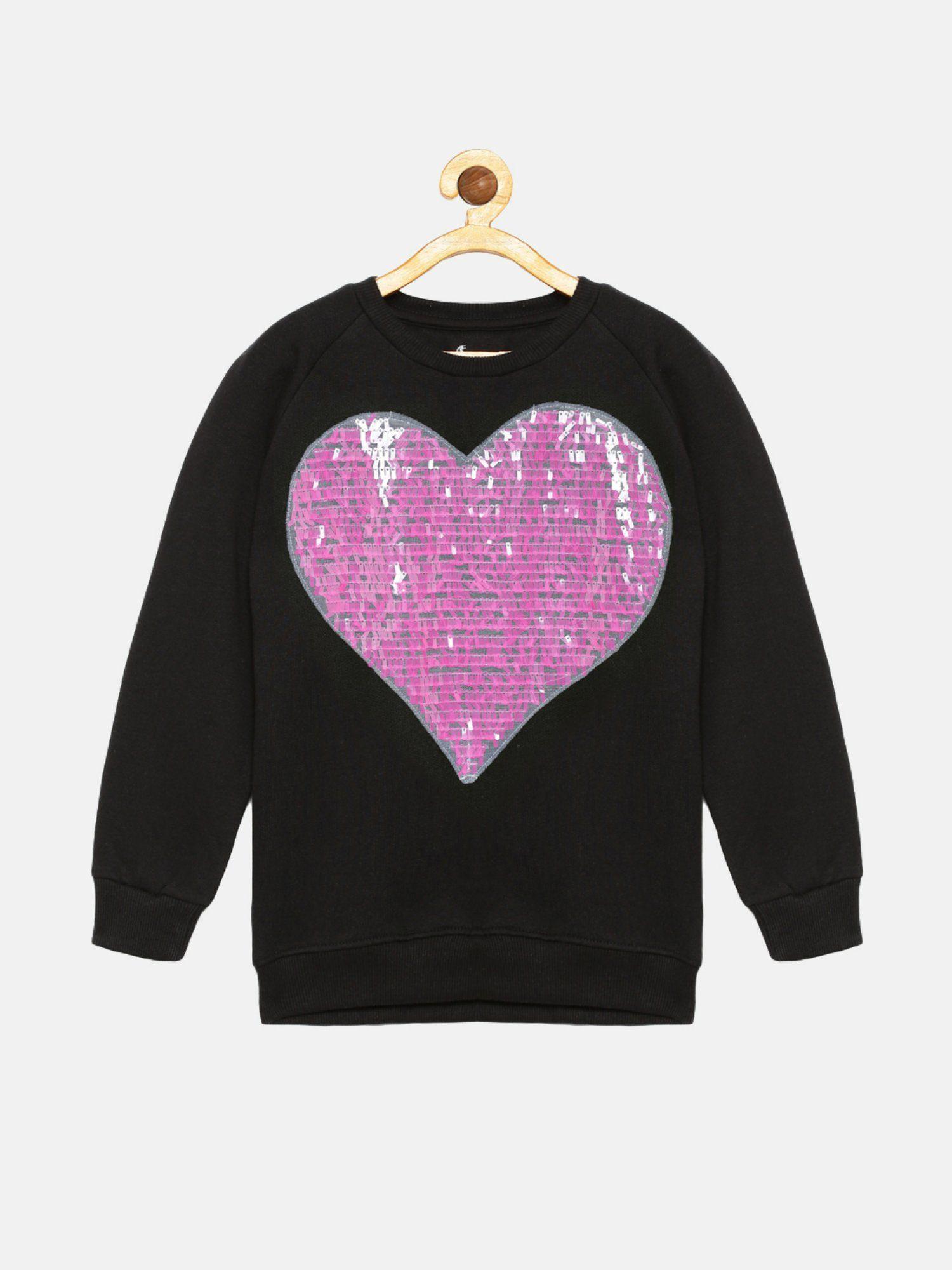 girls sweatshirt with applique