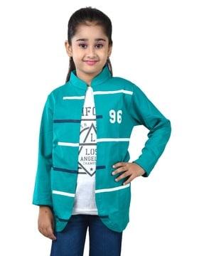 girls t-shirt with attached shrug