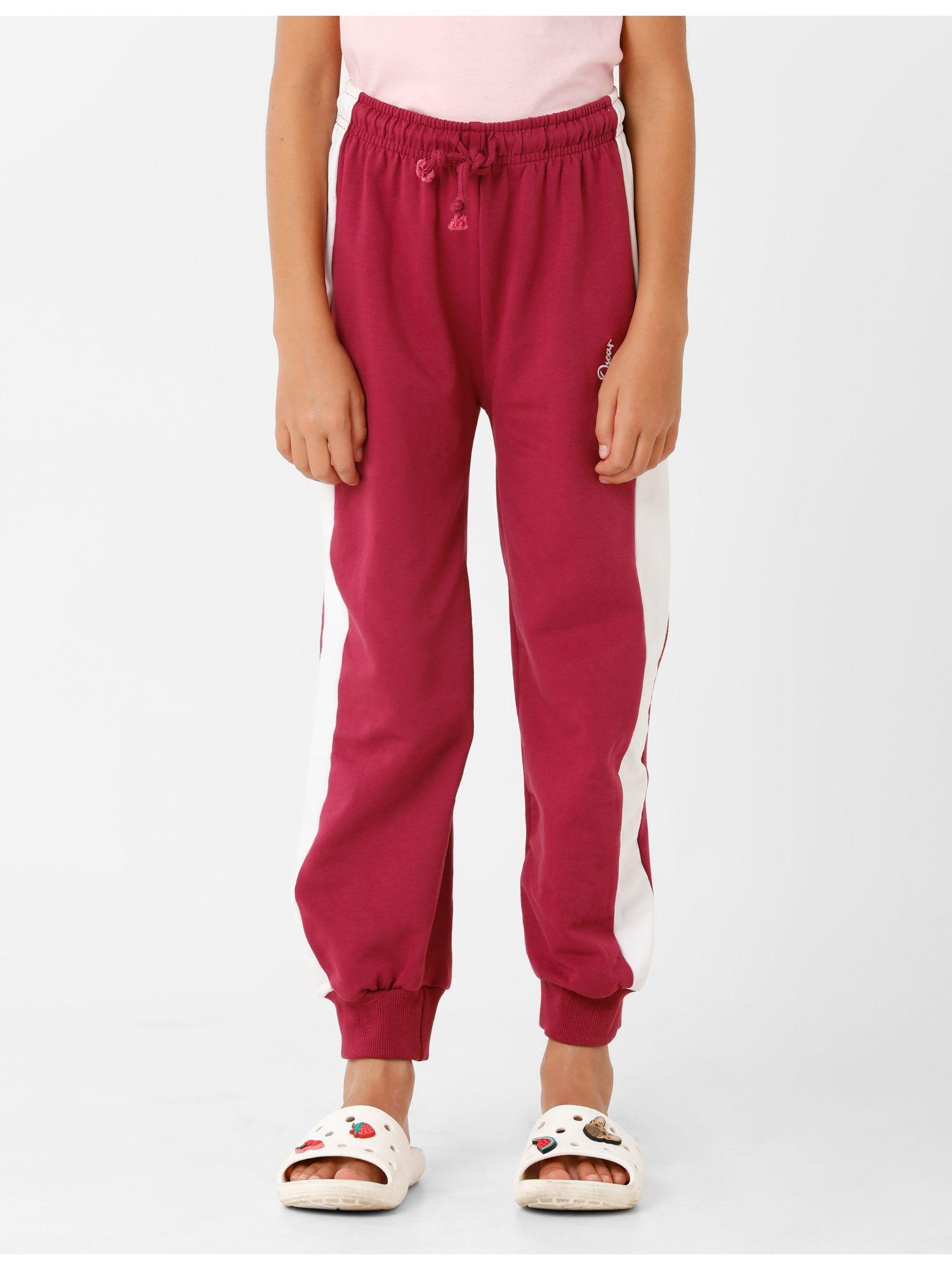 girls trackpant - red