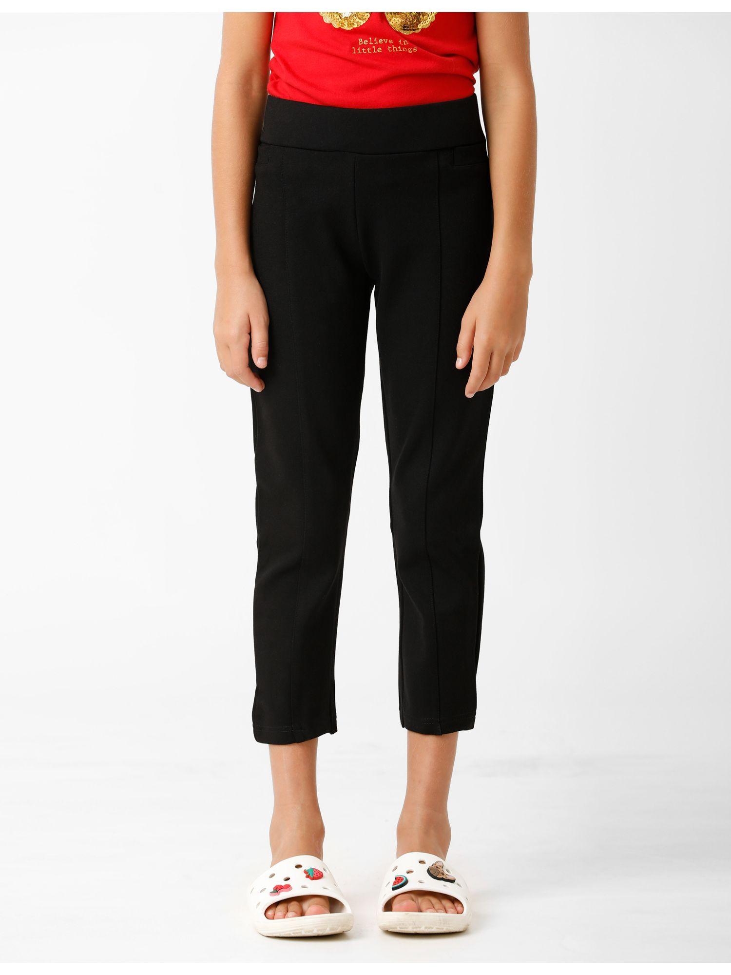 girls trousers - black