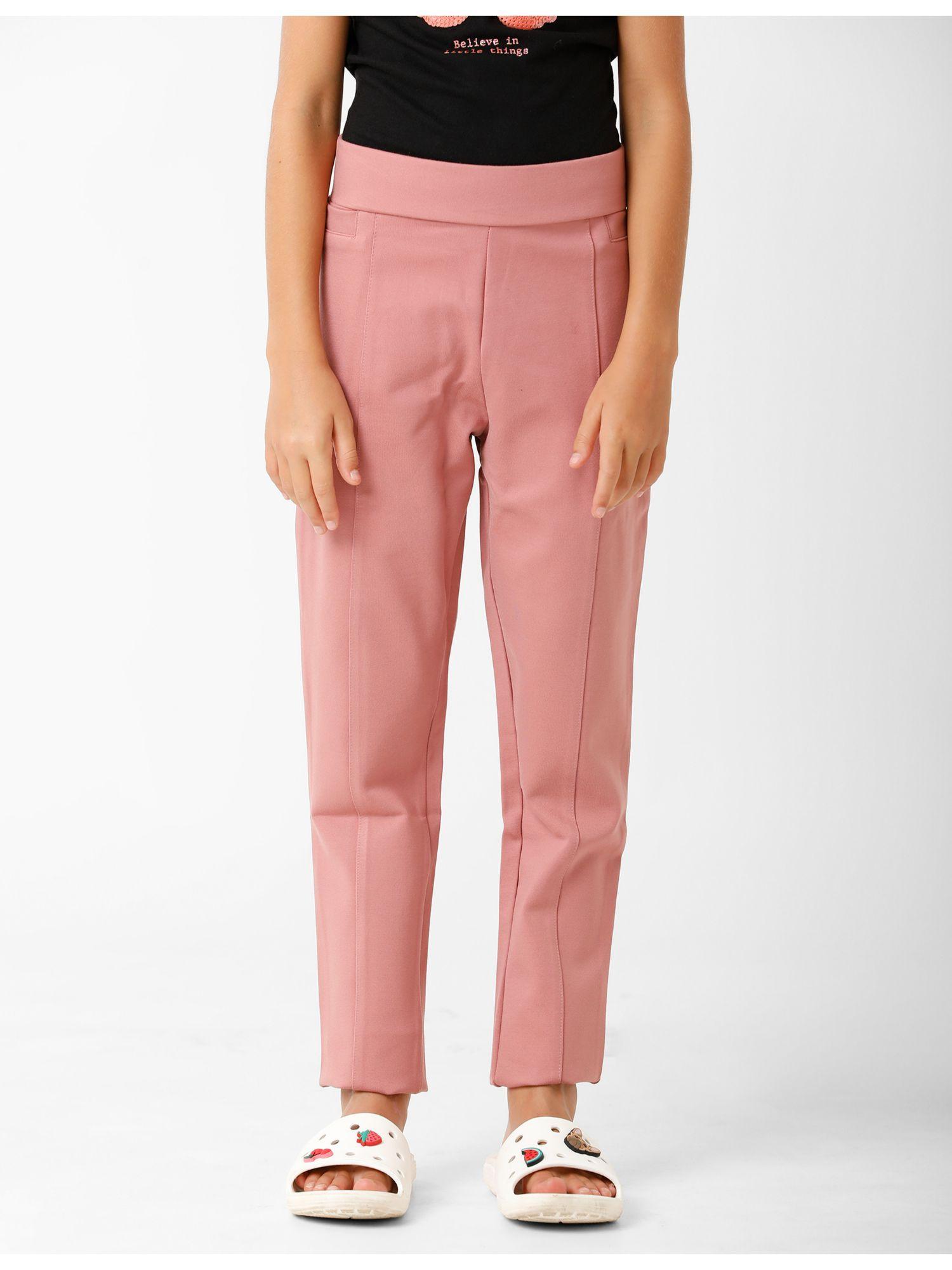 girls trousers - pink