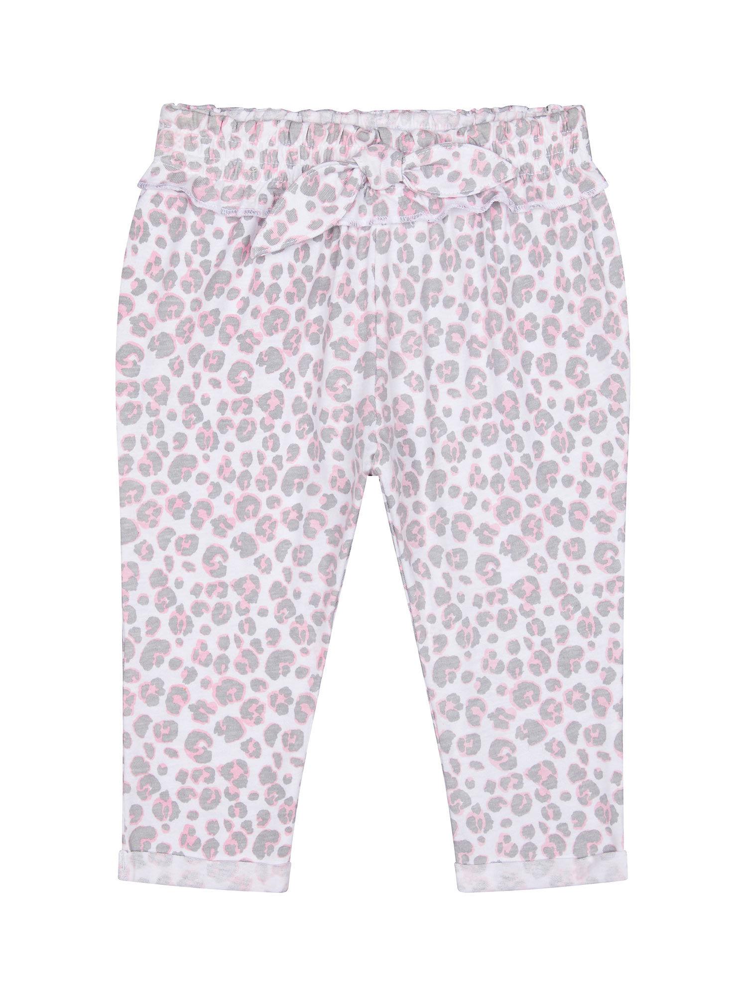 girls trousers leopard print