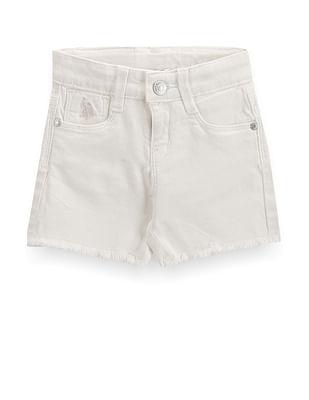 girls twill denim shorts