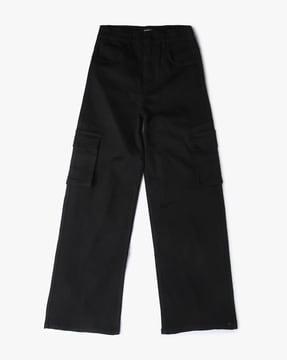 girls utility wide-leg jeans