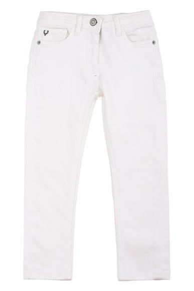 girls white slim fit jeans