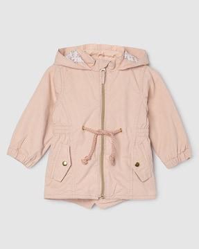 girls zip-front cotton jacket