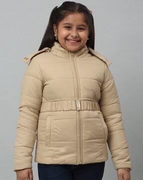 girls zip-front hooded jacket
