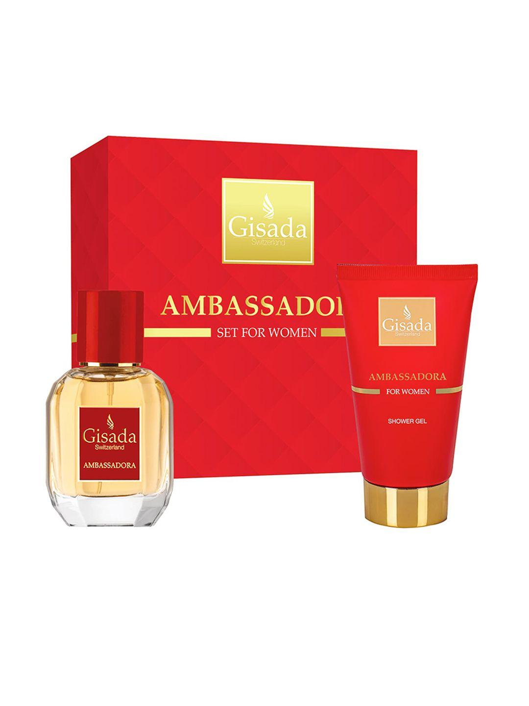 gisada women ambassadora eau de parfum 50ml with shower gel 100ml gift set