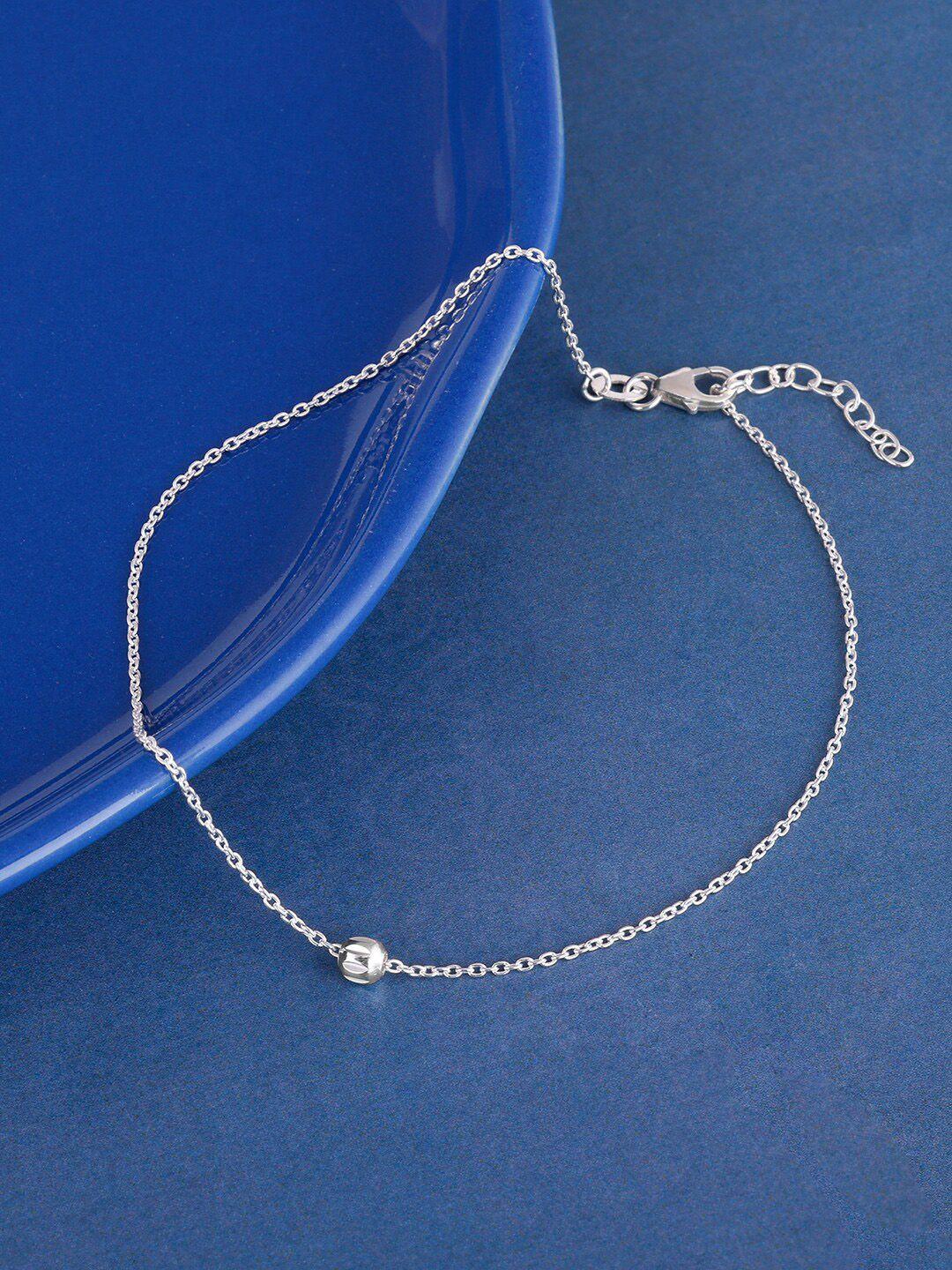 giva  rhodium-plated anklet