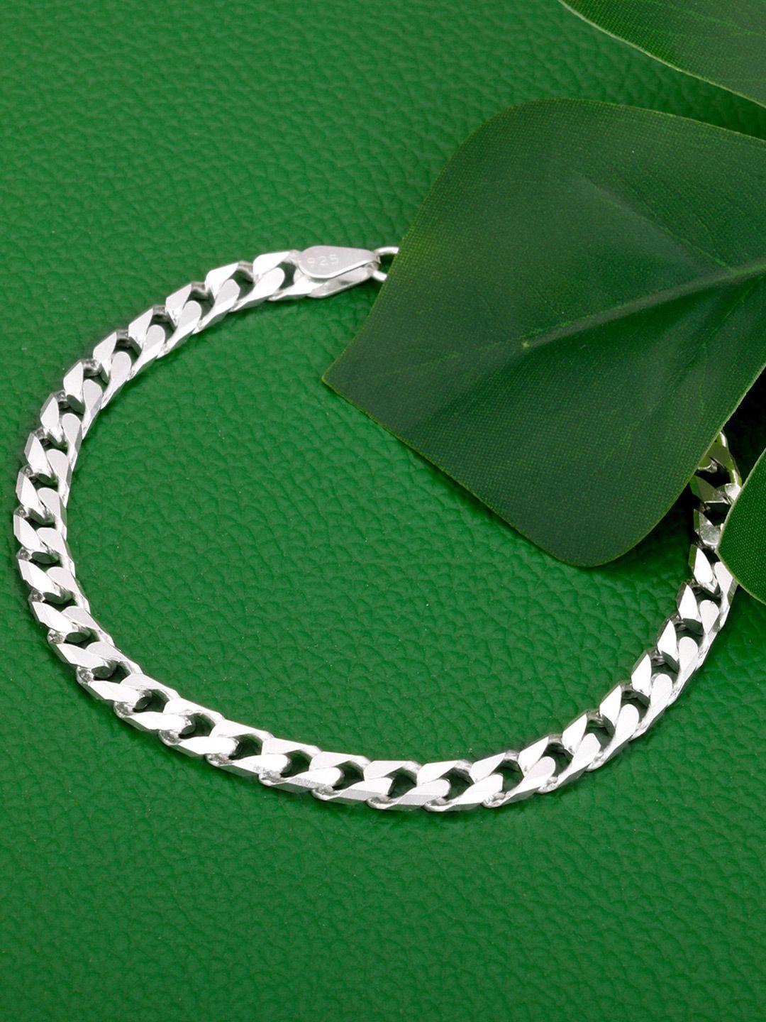 giva men 925 sterling silver rhodium-plated adjustable link bracelet