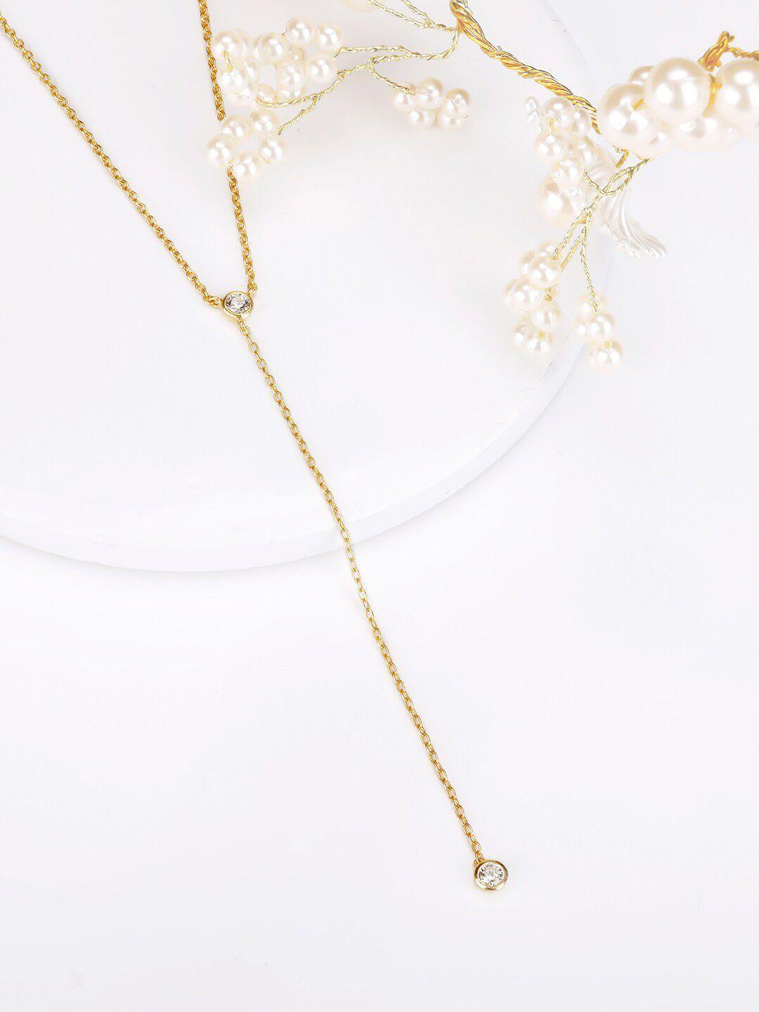giva sterling silver gold-plated drop necklace