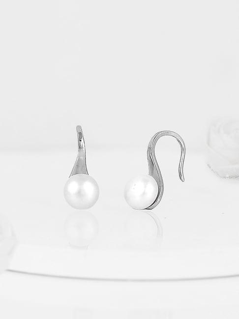giva 92.5 sterling silver pearl earrings for women