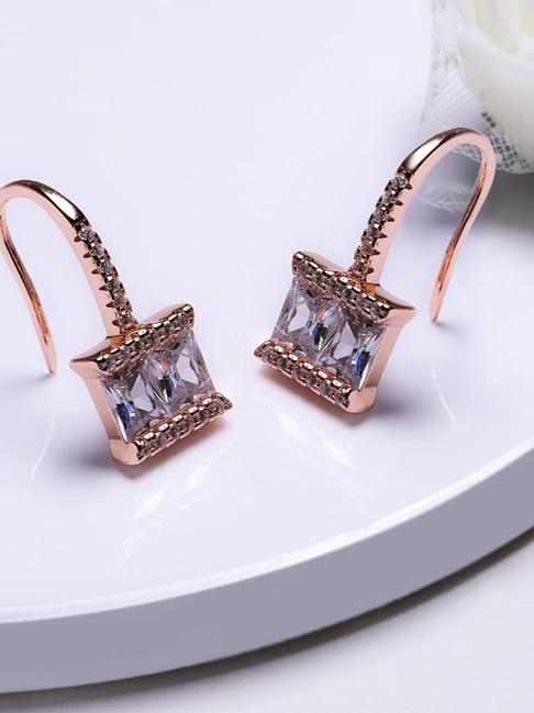giva 92.5 sterling silver sugar crystal earrings for women