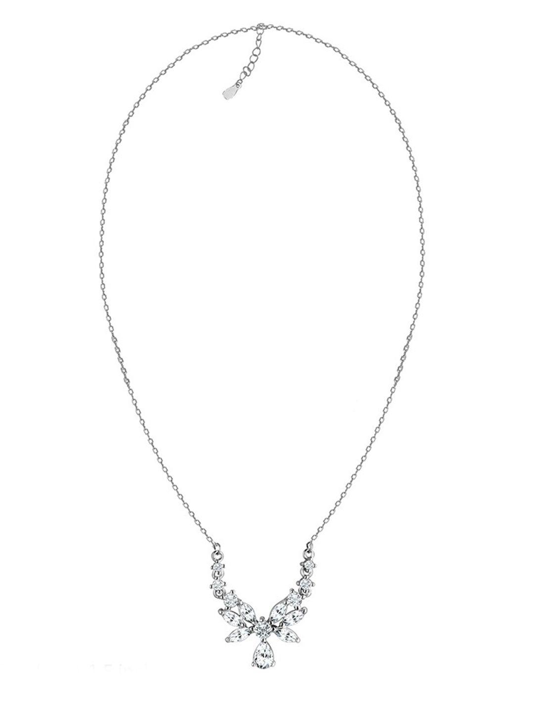giva 925 sterling silver rhodium plated chrysalis necklace