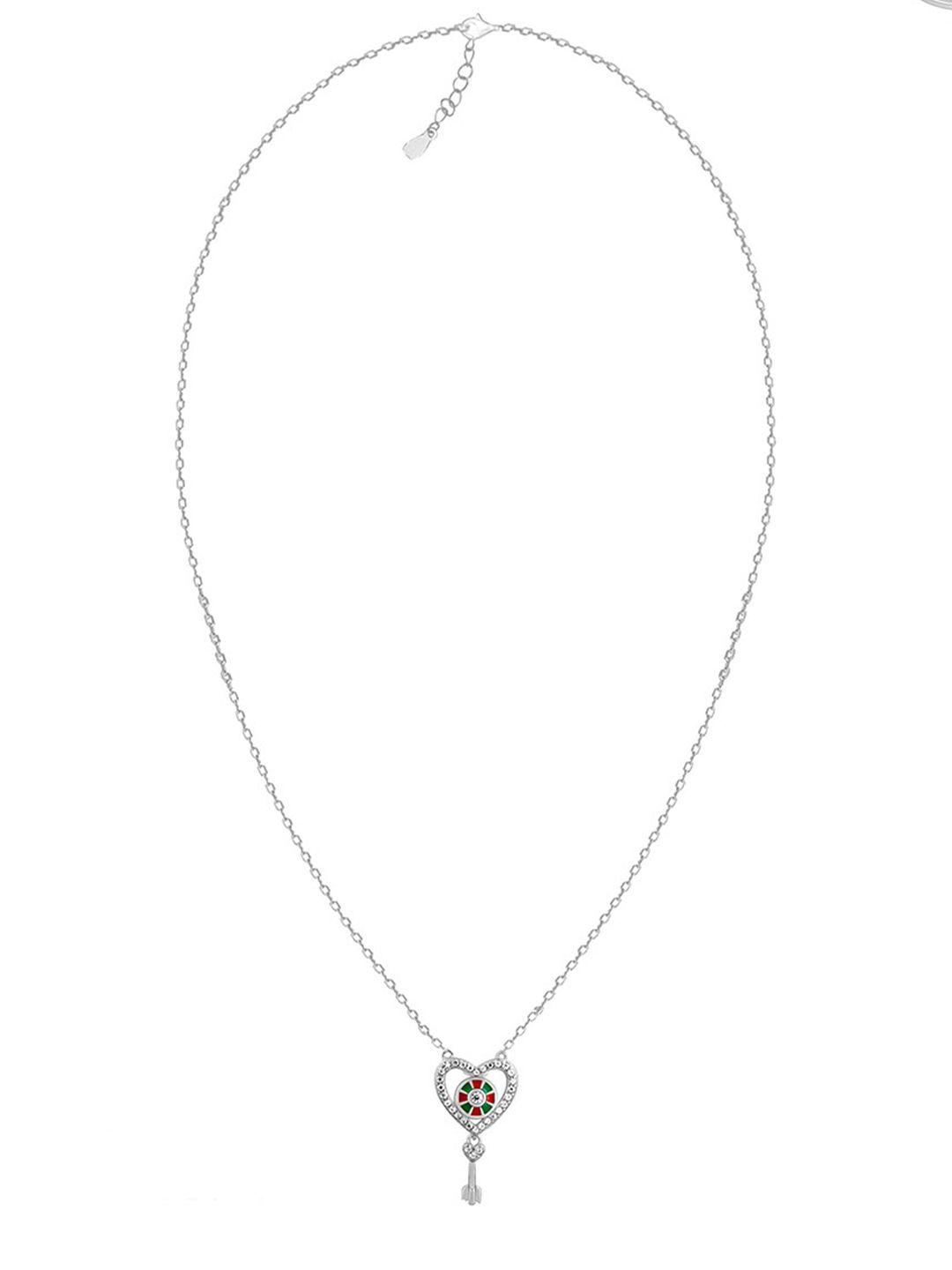 giva sterling silver rhodium-plated necklace
