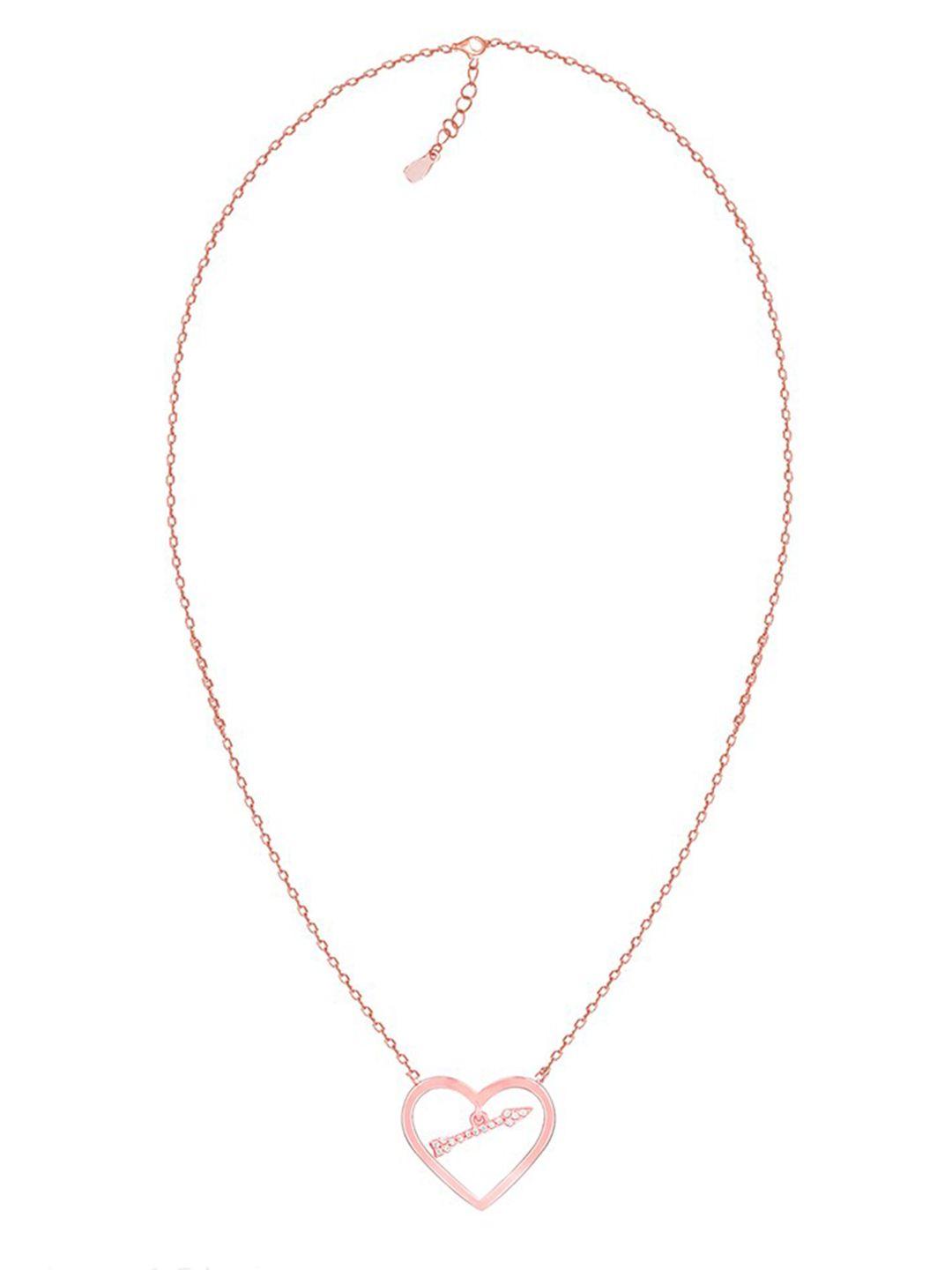 giva sterling silver rose gold-plated necklace