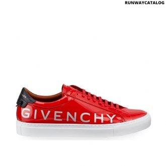 givenchy urban street patent leather logo sneakers