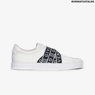 givenchy webbing sneakers in leather