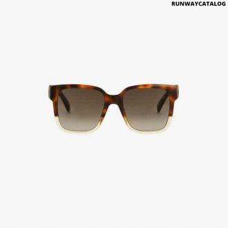 givenchy two tone square acetate sunglasses