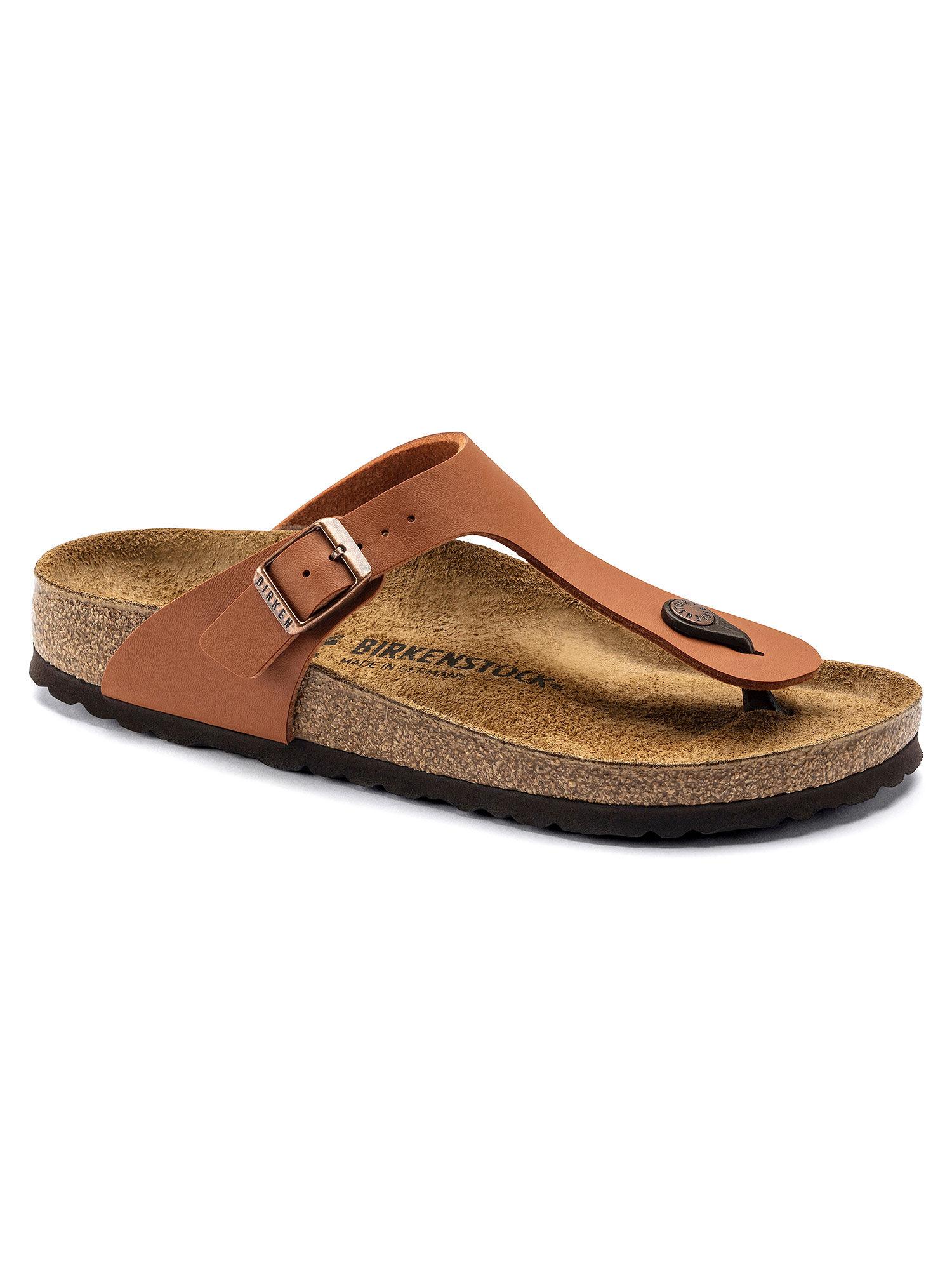 gizeh birko-flor brown narrow unisex sandal