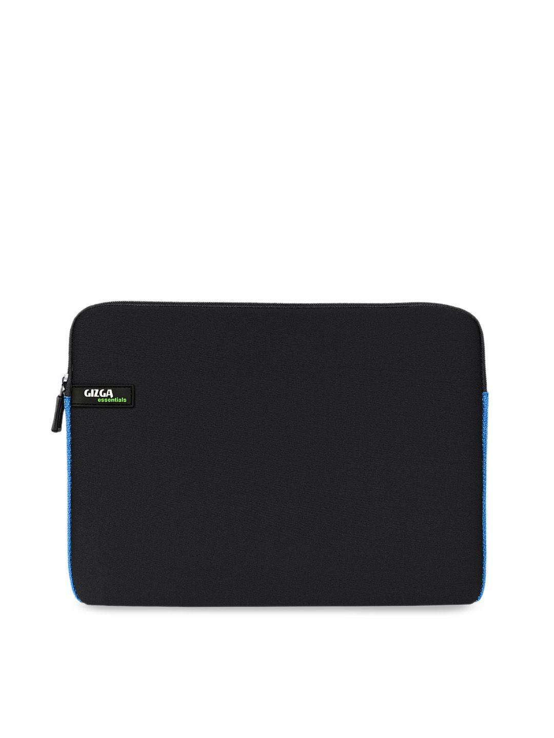 gizga essentials black blue solid 11.6 inch laptop sleeve