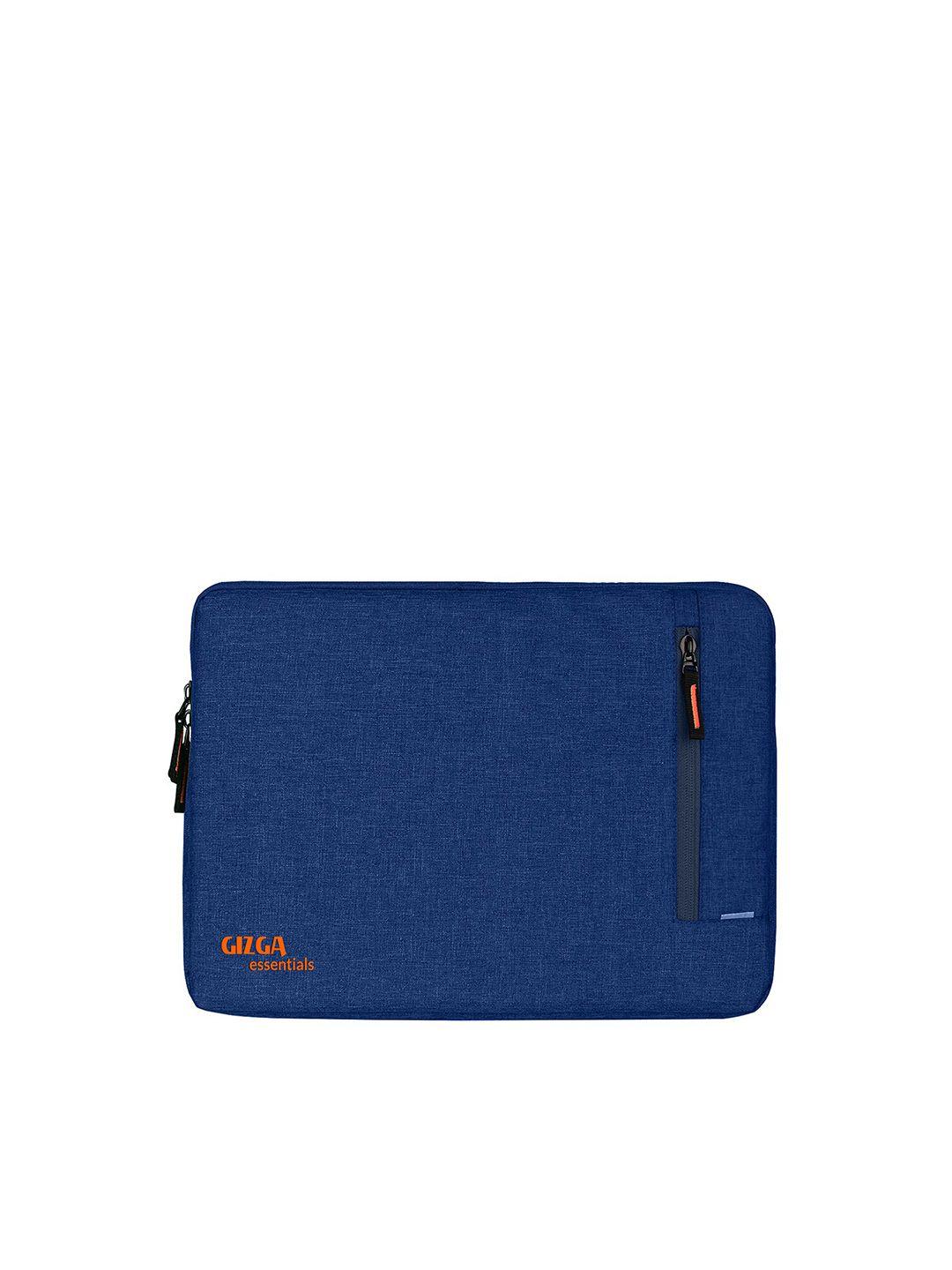 gizga essentials unisex blue solid 14 inch laptop sleeve