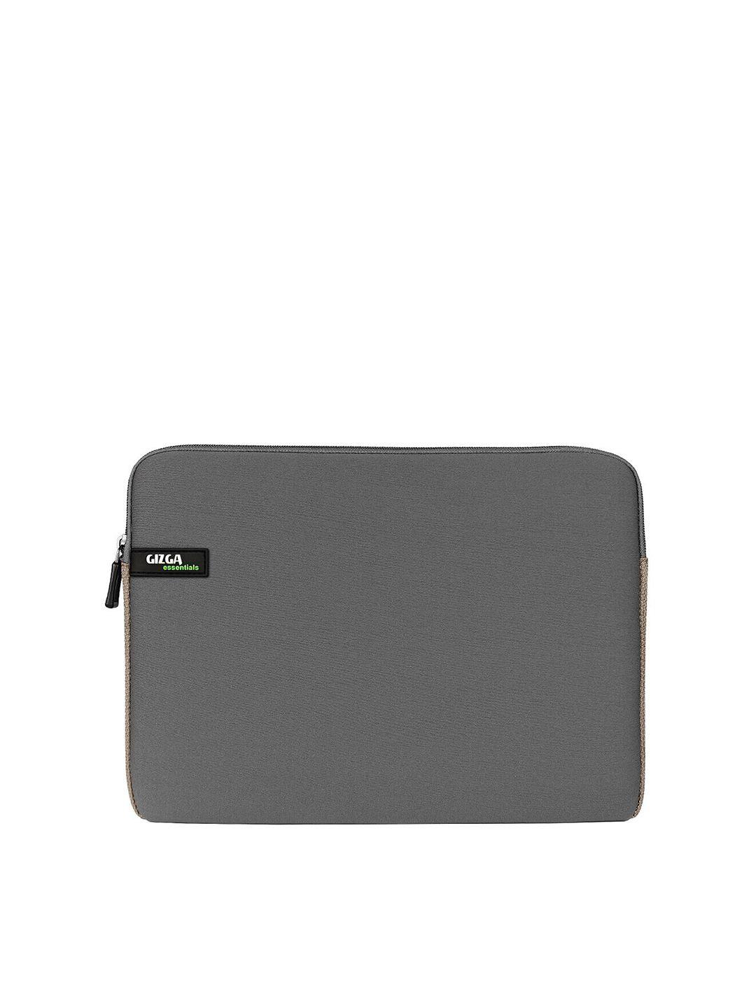 gizga essentials unisex grey laptop sleeve