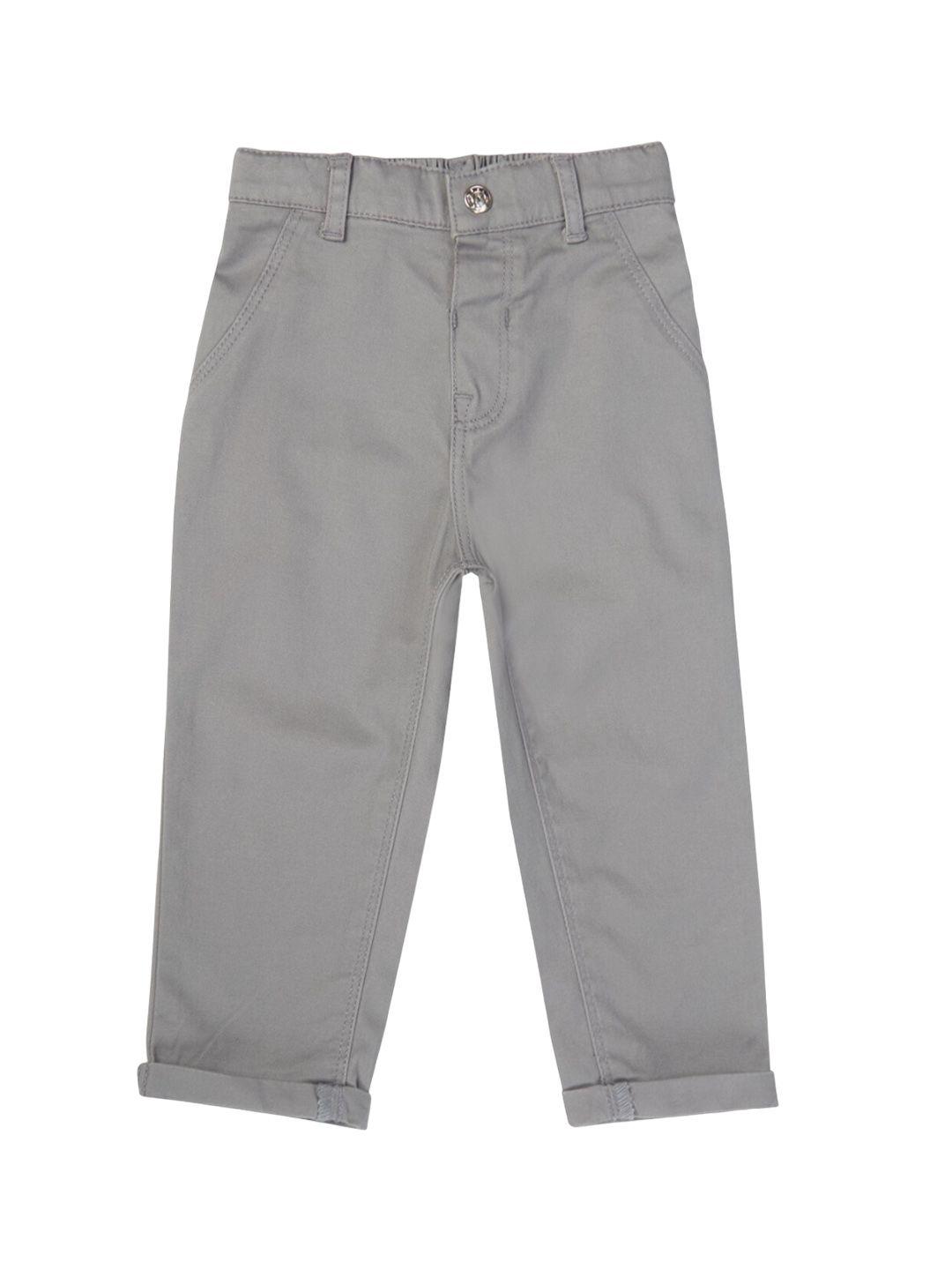 gj baby boys mid-rise cotton chinos trousers