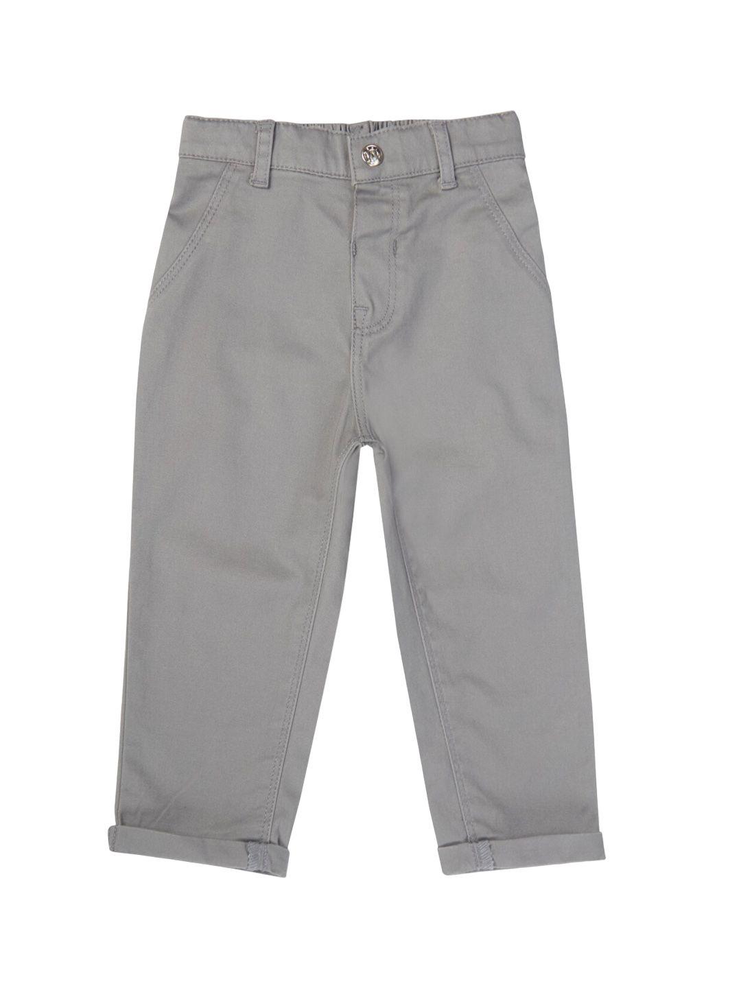 gj baby boys mid-rise cotton chinos trousers