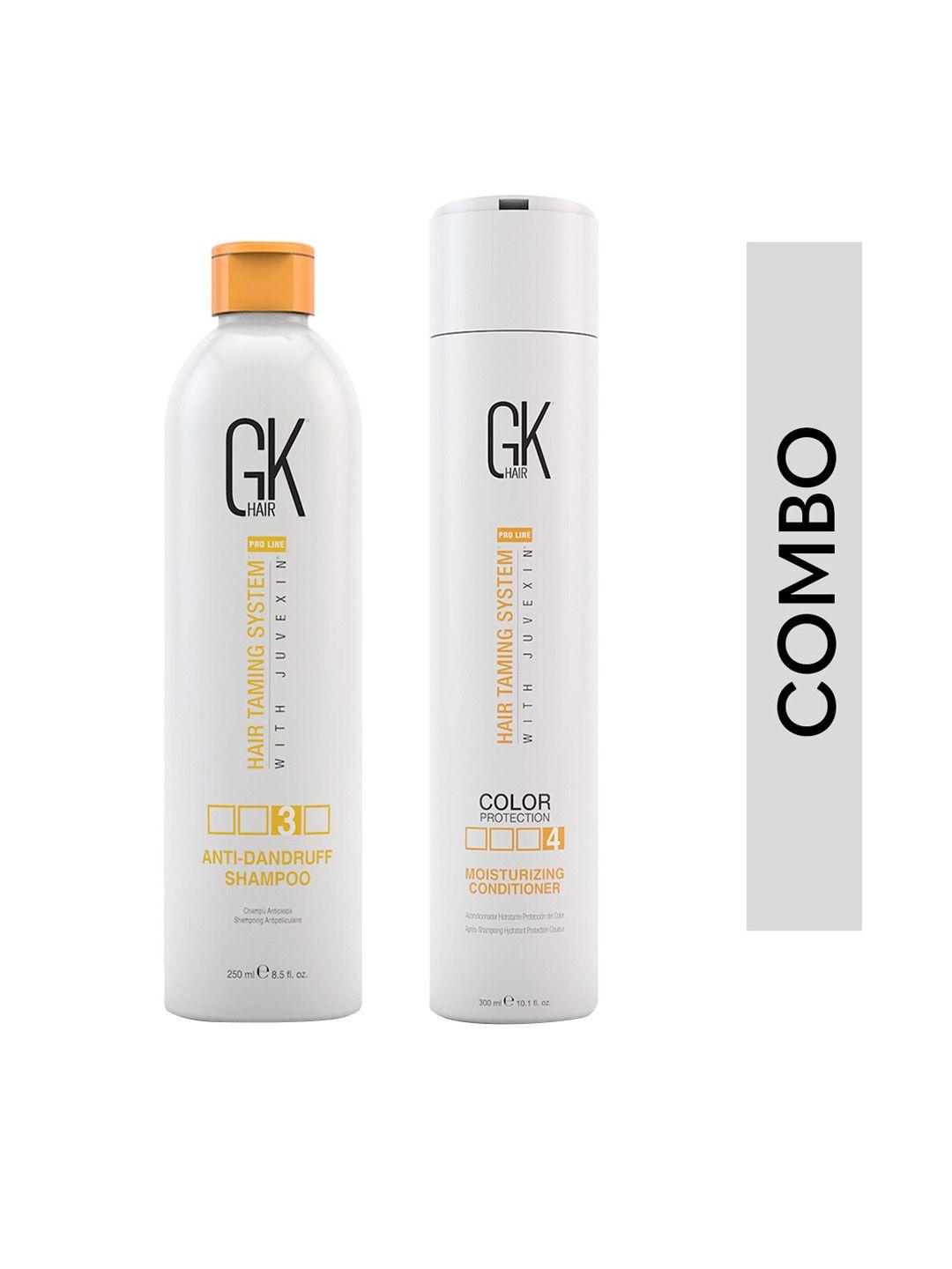gk hair set of anti-dandruff shampoo - 250 ml & moisturizing conditioner - 300 ml