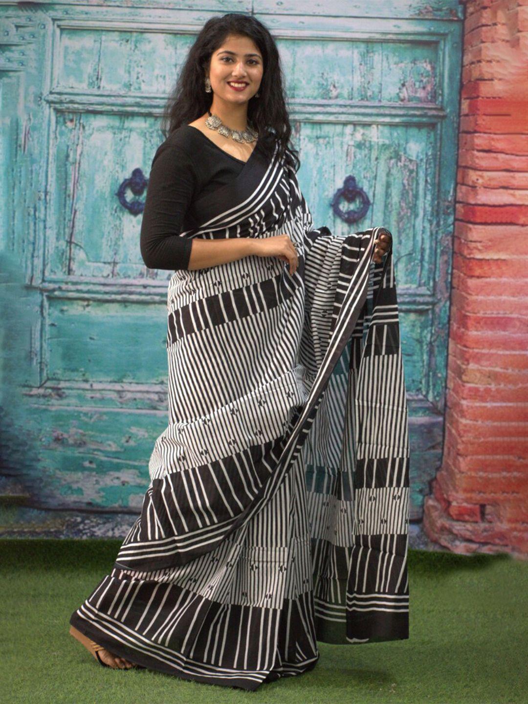 gk fashion striped pure cotton saree