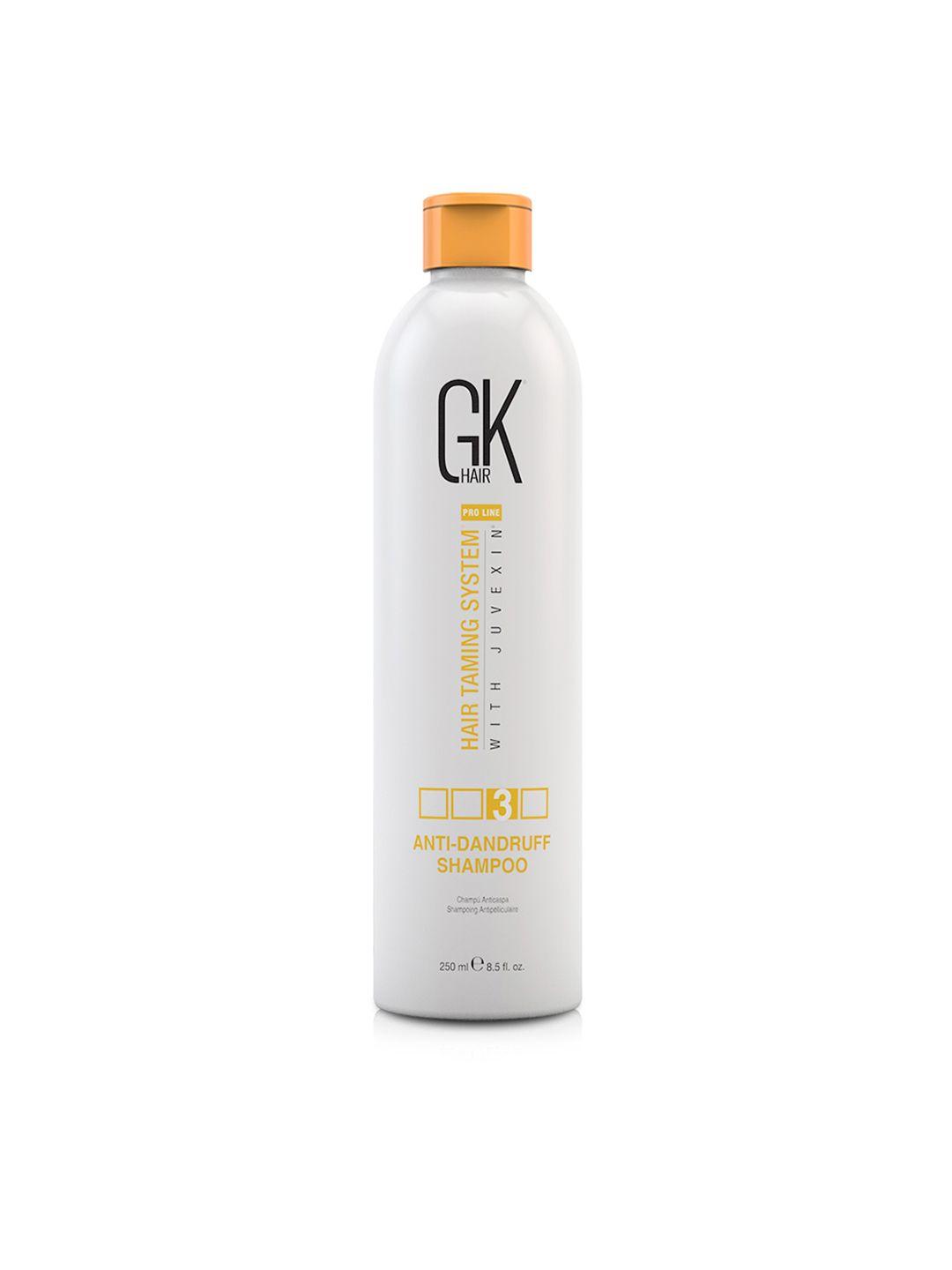 gk hair taming system with juvexin global keratin anti-dandruff shampoo 250 ml