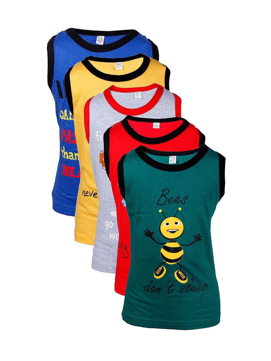 gkidz boys pack of 5 printed t-shirts