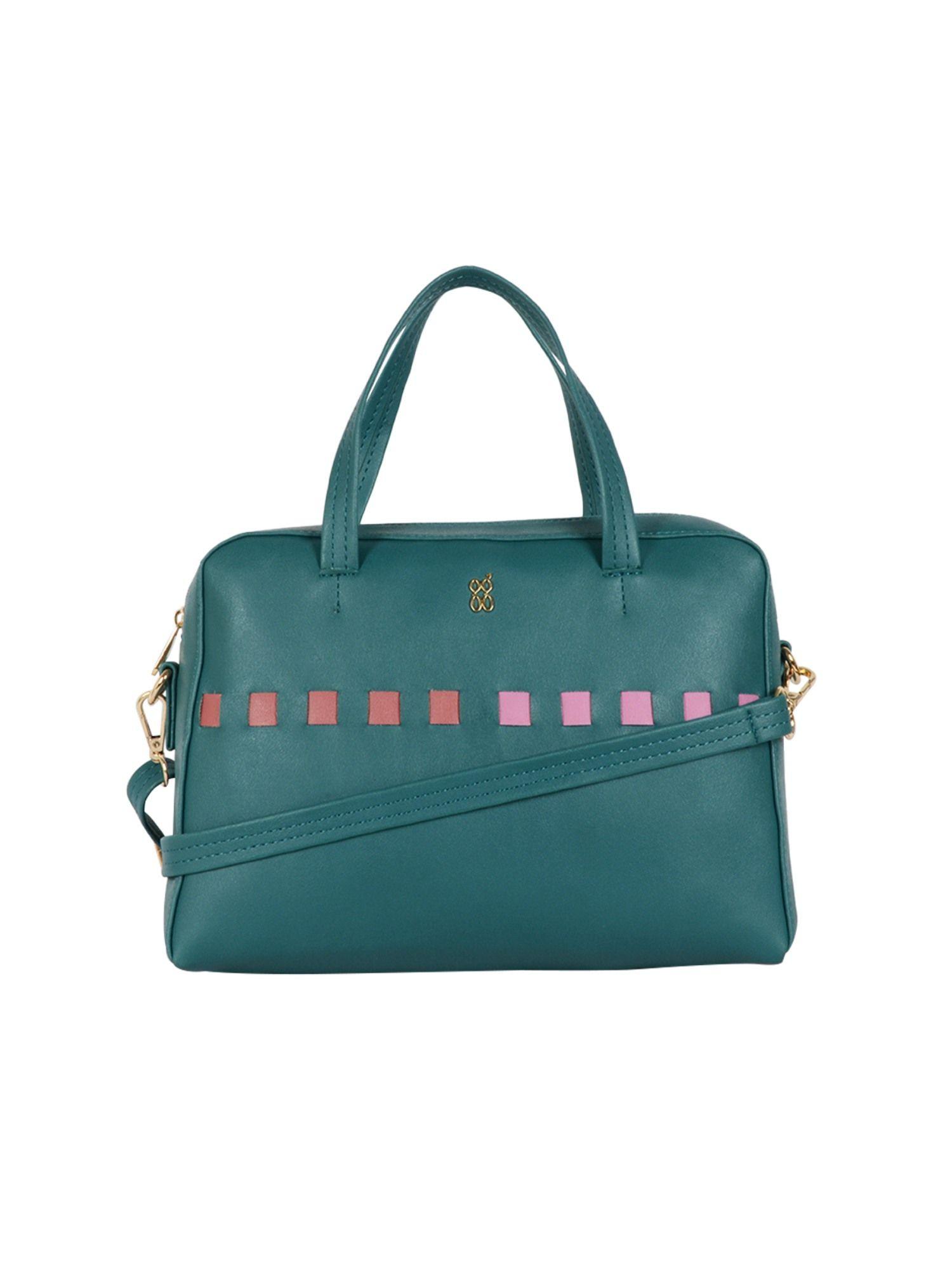 gladly green small tote handbag
