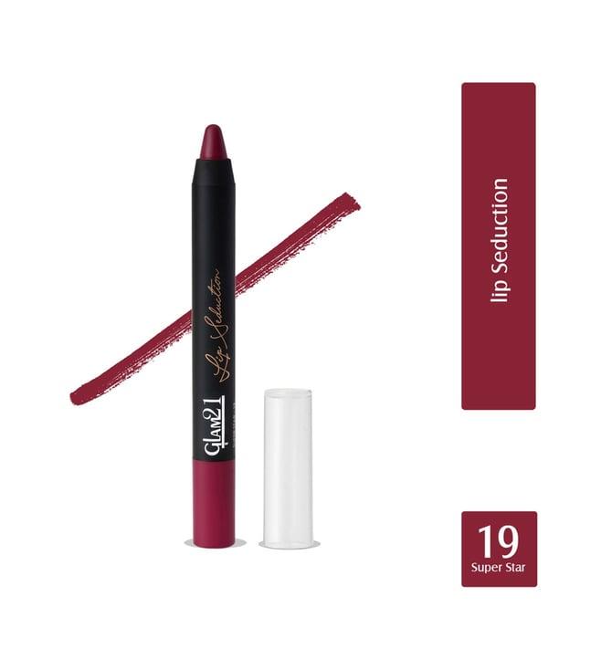 glam21 lip seduction crayon lipstick 19 super star - 2.8 gm